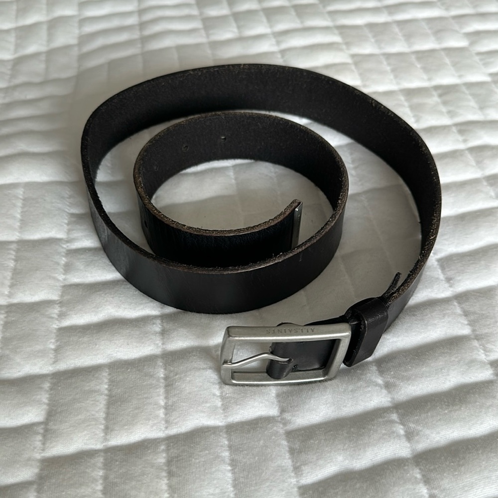 NWOT All Saints Black Belt sz32